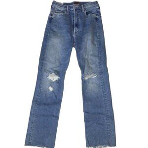 MOTHER High Waist Rider Ankle Fray Jeans – “Party Like a Pirate” | Size 25